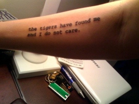 Contrariwise is a gallery of tattoos with primarily literary Contrariwise is a gallery of tattoos with primarily literary